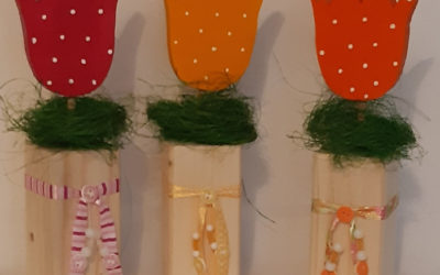 Frühlingsholzdeko