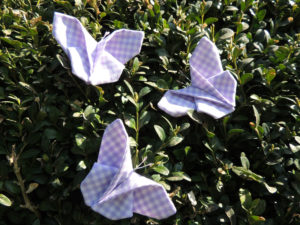 Schmetterling groß in flieder