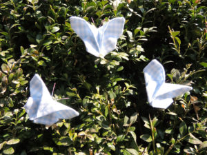 Schmetterling klein in hellblau